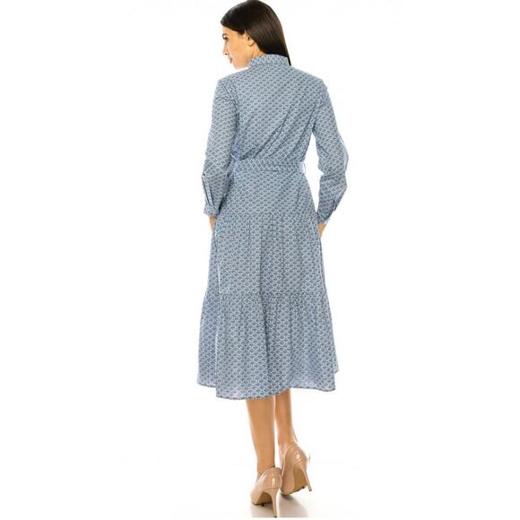 Yal New York Button Up Sweaterdress Modest Fashion Women's Size Medium 1780 - Picture 3 of 13